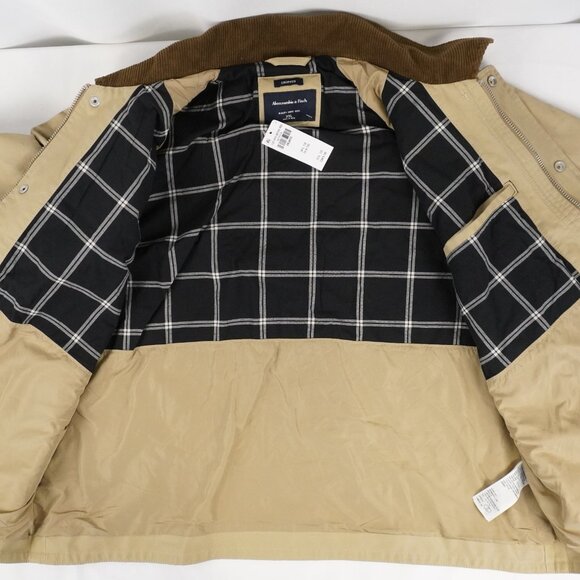 Abercrombie & Fitch Lightweight Barn Jacket in Light Brown Size XXL NWT - Picture 4 of 9